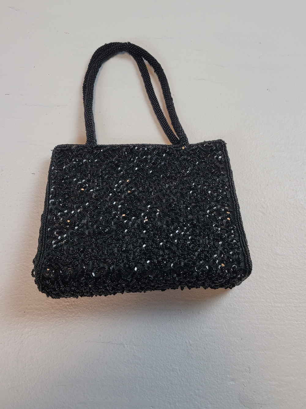 Black Beaded Evening Tote - Women Bags